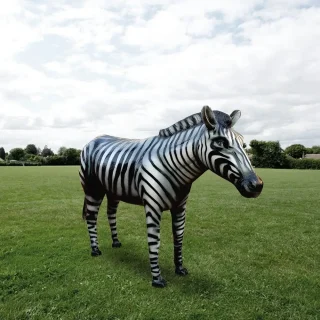 big zebra statue