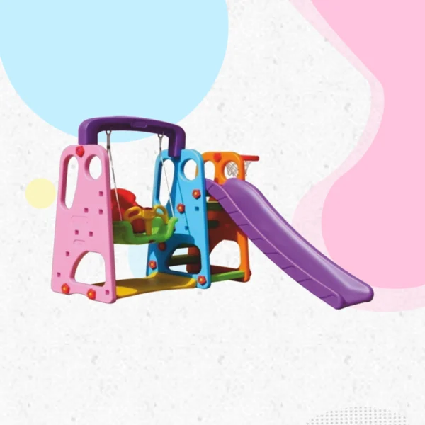 multi color slide with swing