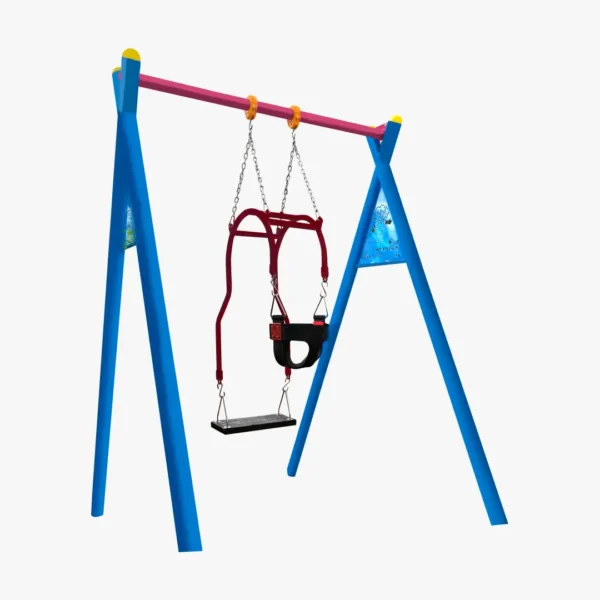 child and mom swing